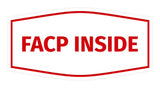 Signs ByLITA Fancy FACP Inside Sign with Adhesive Tape, Mounts On Any Surface, Weather Resistant, Indoor/Outdoor Use