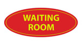 Oval Waiting Room Sign
