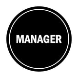 Signs ByLITA Circle Manager Sign